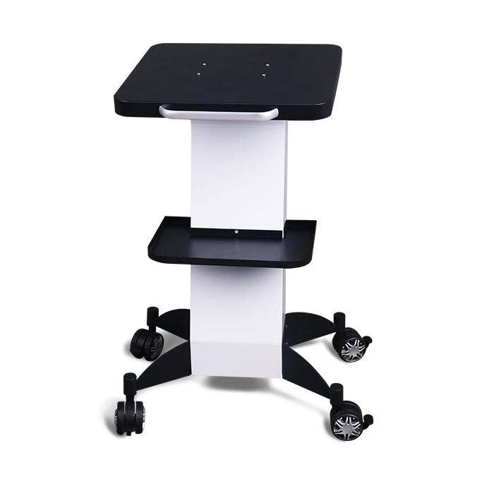 Popular Spa Therapy Instrument Storage Equipment Steel Aluminum Mobile Rolling Wheel Stand Cart Beauty Salon Trolley