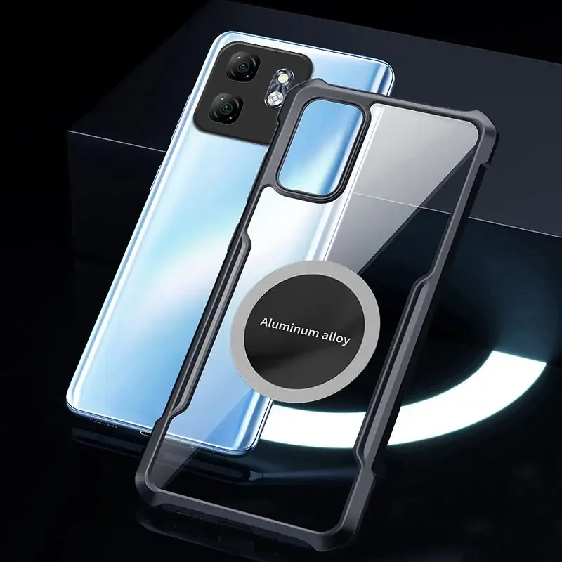 

For Infinix Hot 50i 50 50i hot Cover Magnetic Dissipation Airbag Shockproof Hard Shell For Infinix Hot 40i 40 Clear Phone Case