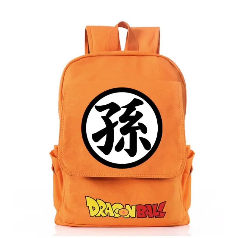 حقيبة ظهر Dragon Ball Z حقيبة ظهر Son Goku على كلا الكتفين حقيبة ظهر كرتونية للطلاب حقيبة ظهر من القماش مطبوعة في الهواء الطلق هدية