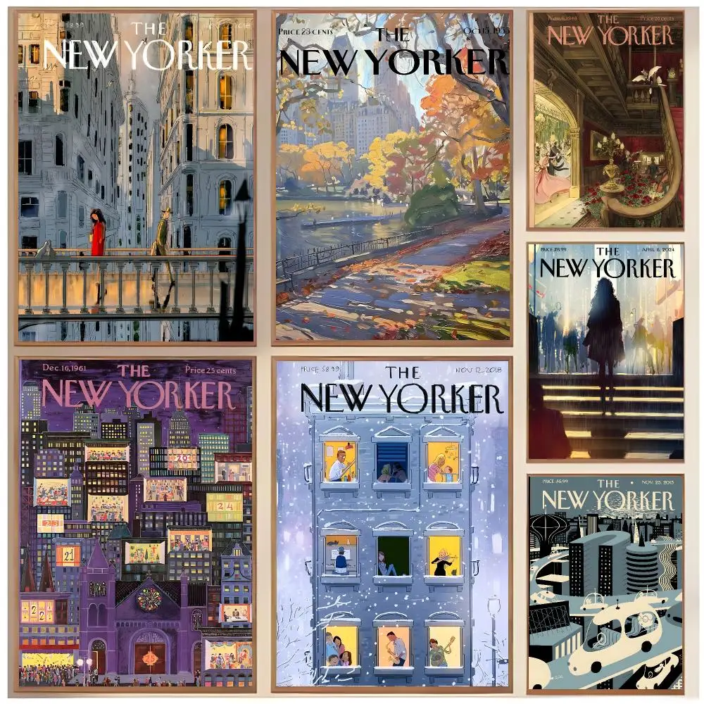 Classic Magazine T-The New Yorker magazine Poster  Classic Home Interior Design & Modern Wall Decor Art Collection