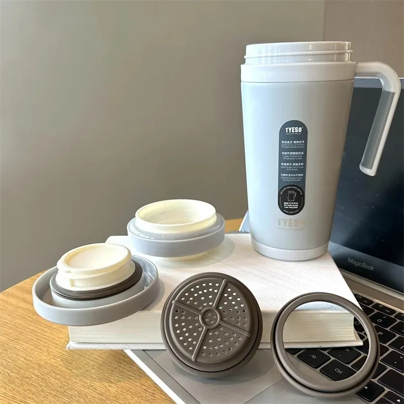 

Tyeso 500ml Stainless Steel Insulated Cup, Coffee Cup, Vacuum Insulated Cup, Office And Household Cup With Handle