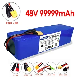 High capacity 48V 100Ah 1000W 13S3P 99999Mah Li-Ion Battery 54.6V Li-Ion Battery Electric Scooter with Bms + Charger