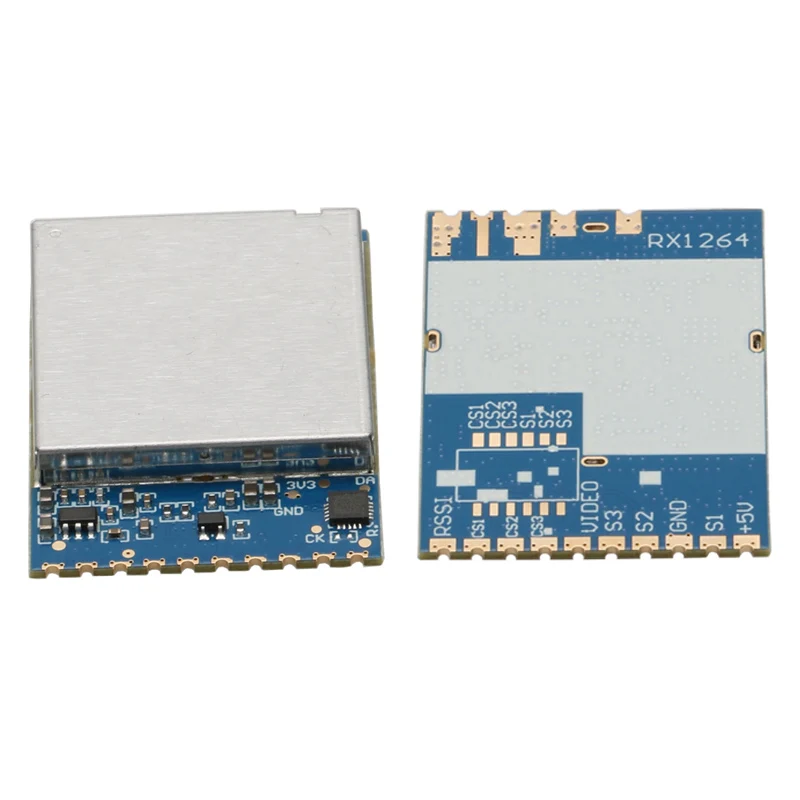 1PCS 1080-2200MHz Wireless FPV Video Receiver RX1264 1.2-2.2GHz 8CH VRX Receiving Module 22mv/dBm 45mv/dBm RSSI Slope for Drone