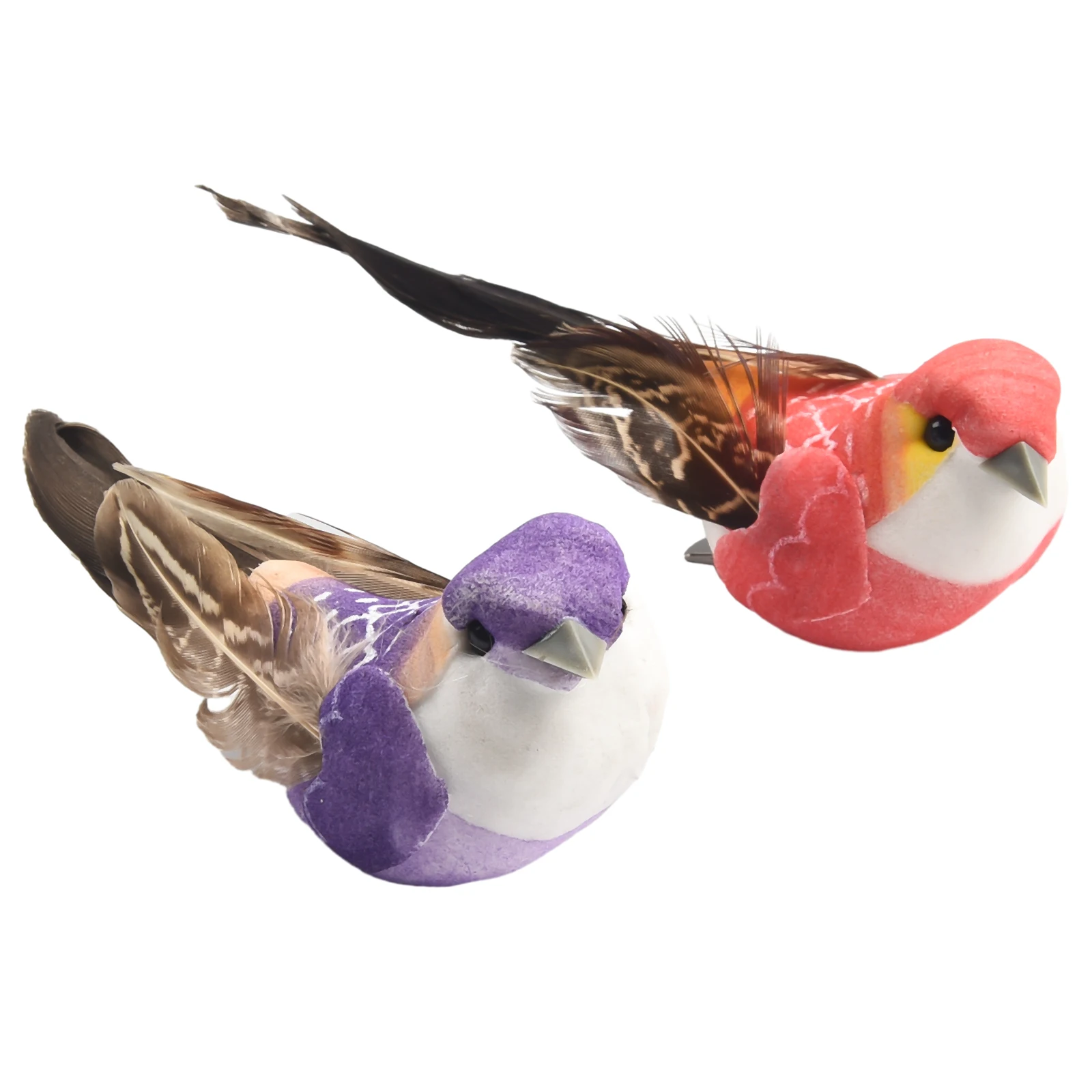 6 stücke Vogel Modell Simulation Feder Vögel Modelle gefälschte künstliche Schaum Tier Hochzeit Hausgarten Ornament Miniatur Dekoration