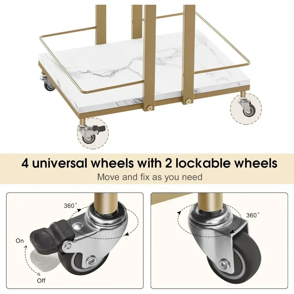 Trolley Wheels Storage Cosmetic Sockets Hairstylist Salon Decor Professional Household Make Up Beauty Drawers Hair Cart Bar