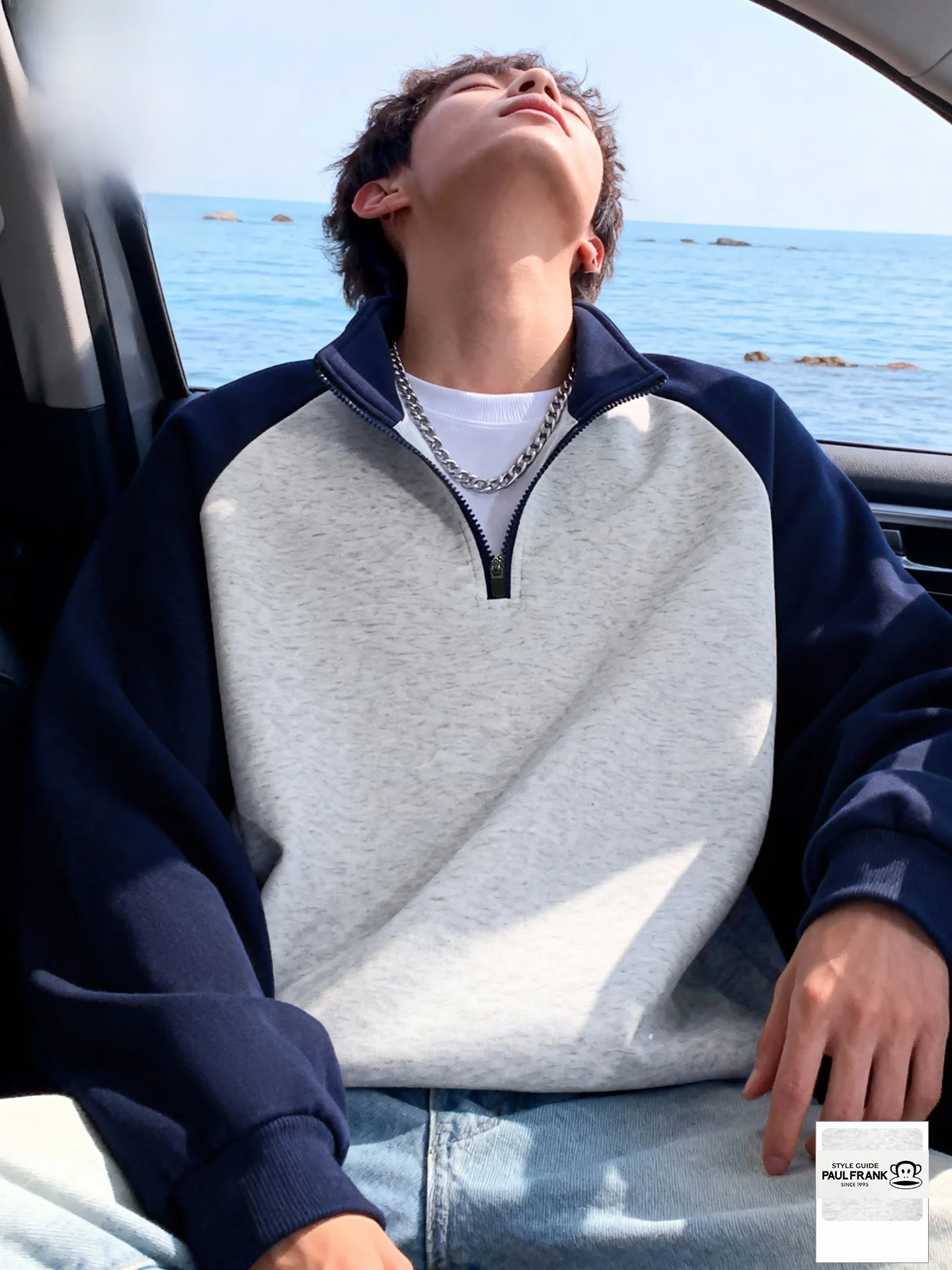 

Мужская повседневная толстовка на молнии с капюшоном, свободного кроя, в стиле колор-блок, американского стиля, с длинными рукавами, из хлопка и полиэстера.