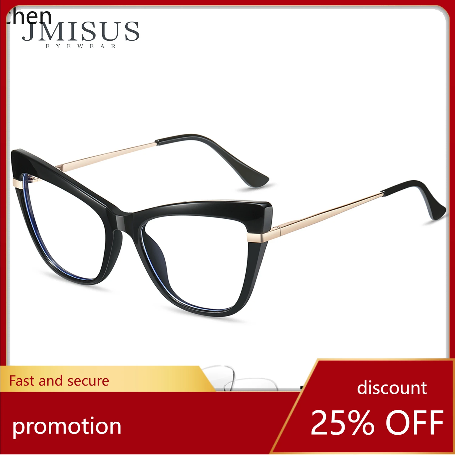 

YFY photochromic glasses with spring-loaded metal hinges and blue light blocking lenses