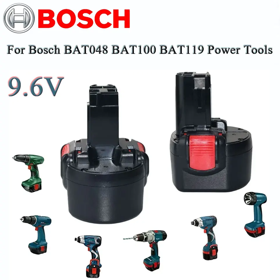 

Bosch 9.6V 9800mAh High-capacity NI-MH Rechargeable Battery Power Tools Battery for BAT048 PSR 960 BH984 BAT048 BAT119 L50