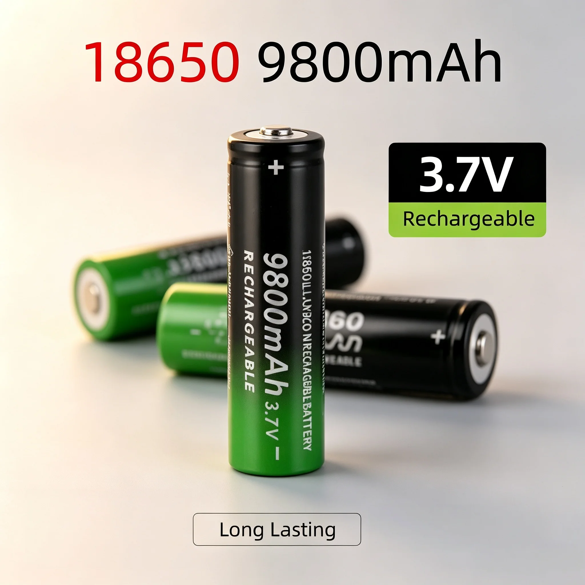 18650 9800mah 3.7V High Quality Fast Charging 18650 Li Ion Battery Flashlight Charging Battery Large Capacity Power Bank Fan