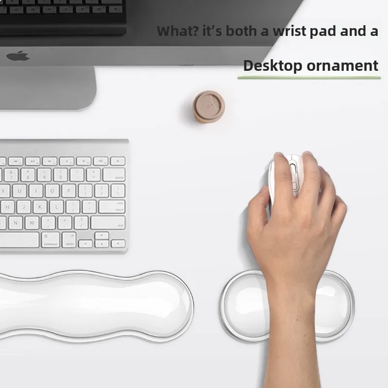 Hand rest office wrist pad silicone cool transparent mechanical keyboard wrist rest pad protector