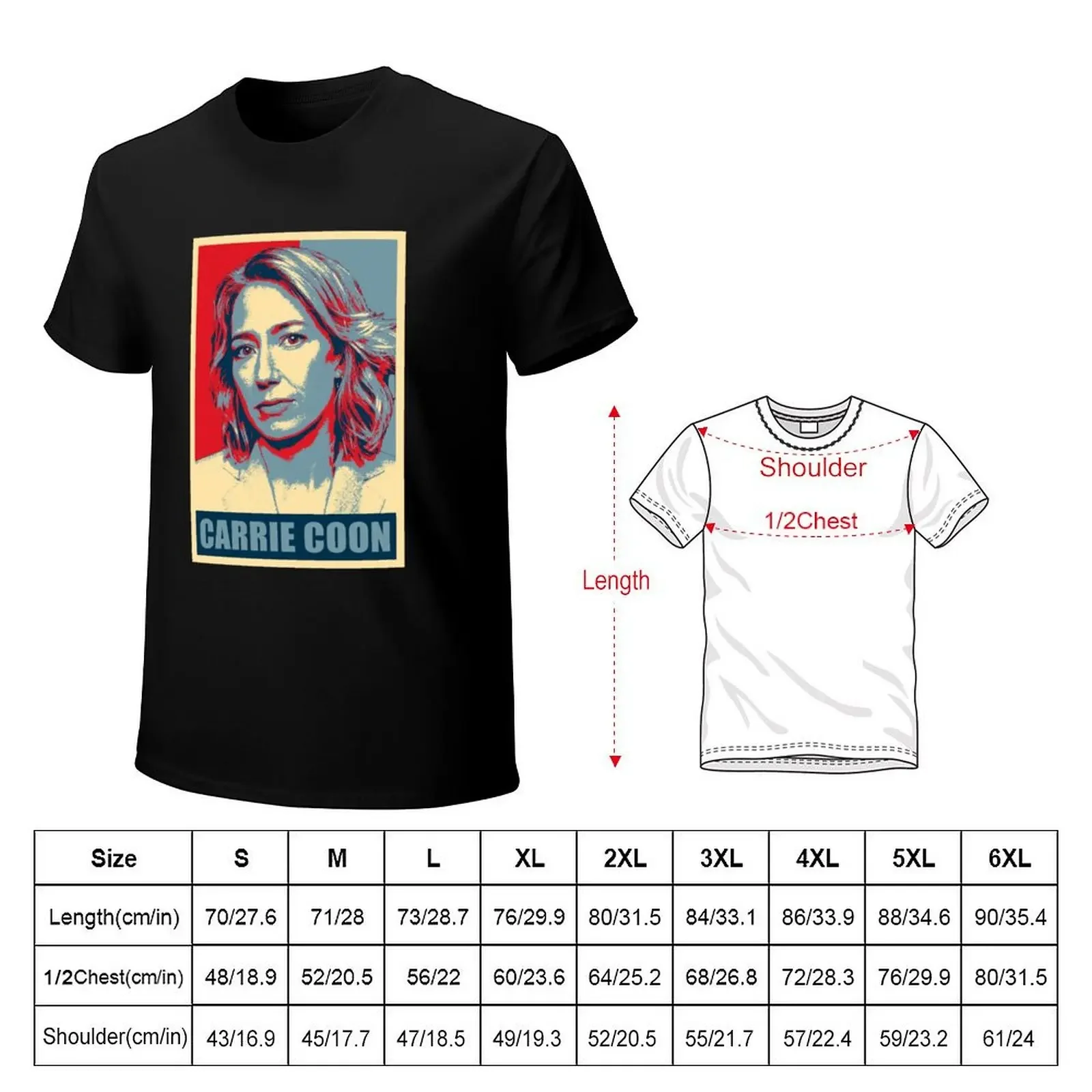 Carrie Coon Hope T-Shirt shirts graphic tees anime sports fans anime clothes mens graphic t-shirts