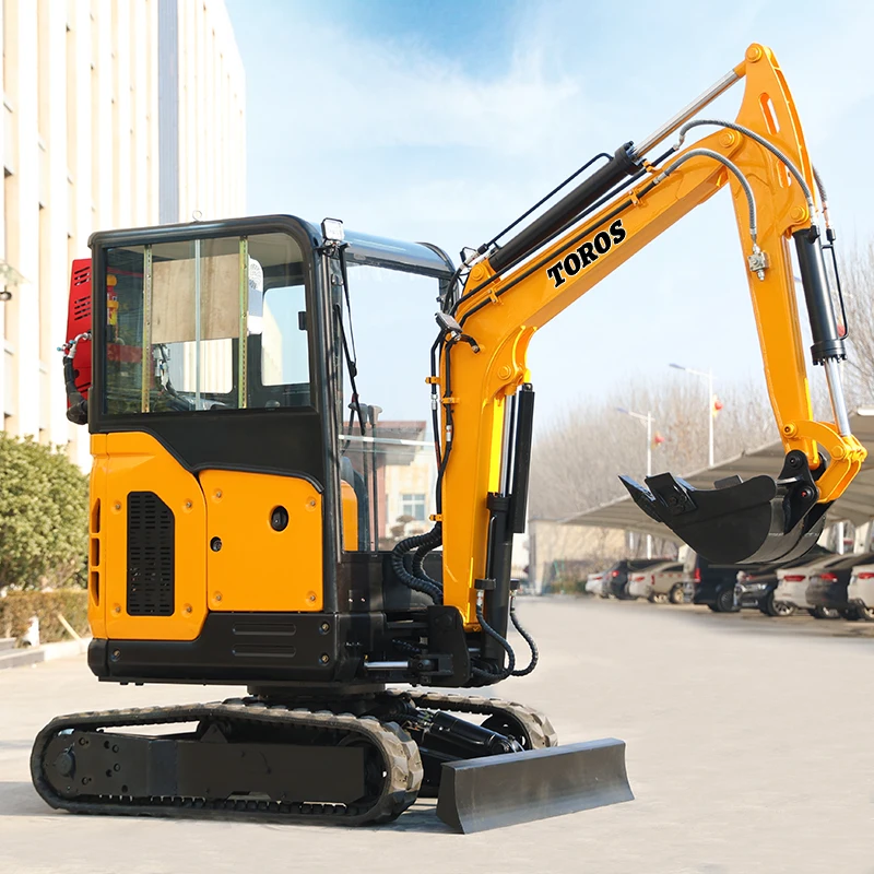 Agrícola Hidráulica Pequena Escavadeira, Motor Diesel Nova Escavadeira, Mini Bagger, 2.5t Forma, China Multifuncional Escavator Máquina