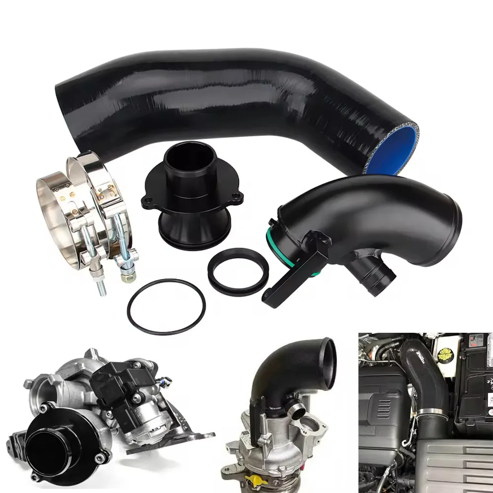 performance Turbo Muffler Delete + Turbo Inlet Elbow + Silicone Hose For Audi S3 A3 VW Golf Gti Gli R MK7 1.8T 2.0TTsi EA888 MQB