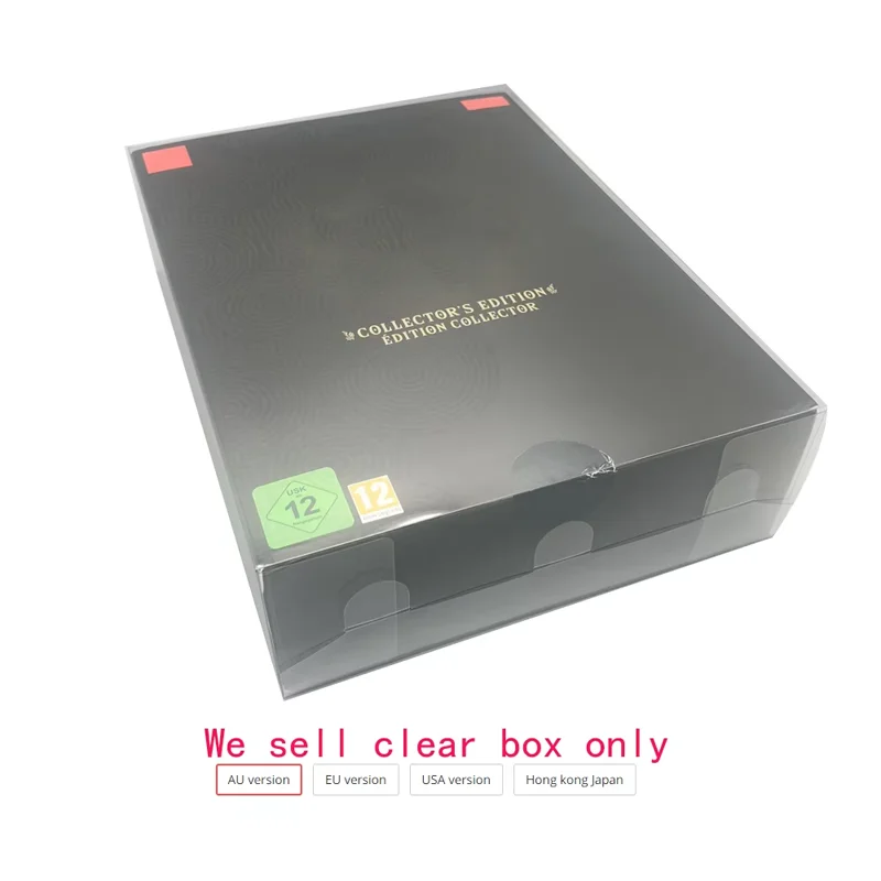 Transparent PET cover For Switch NS for The Legend of Zeldad: Tears of Kingdom Collector's edition display storage box