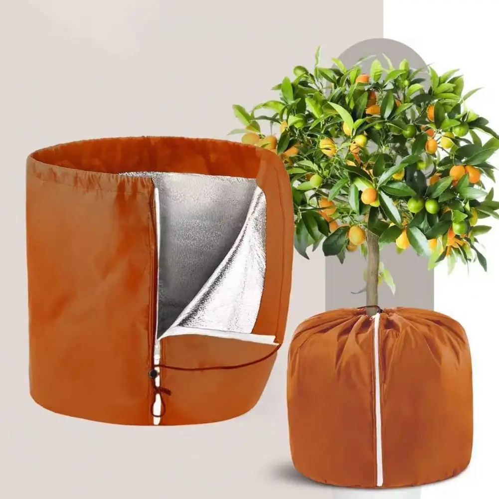 Couverture anti-gel pour plantes en pot d'extérieur, housse isolante pour pot de fleurs d'hiver, protection thermique imperméable contre le gel, tissu Oxford