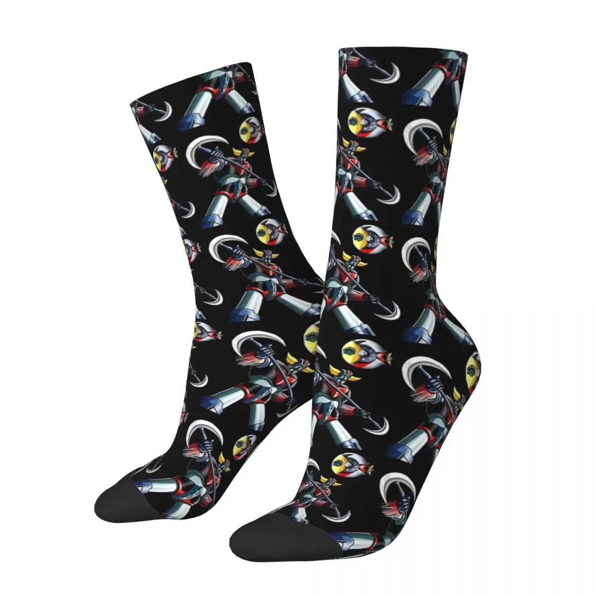 UFO Robot - Goldrake UFO Robot Unisex Winter Socks Windproof Happy Socks Street Style Crazy Sock