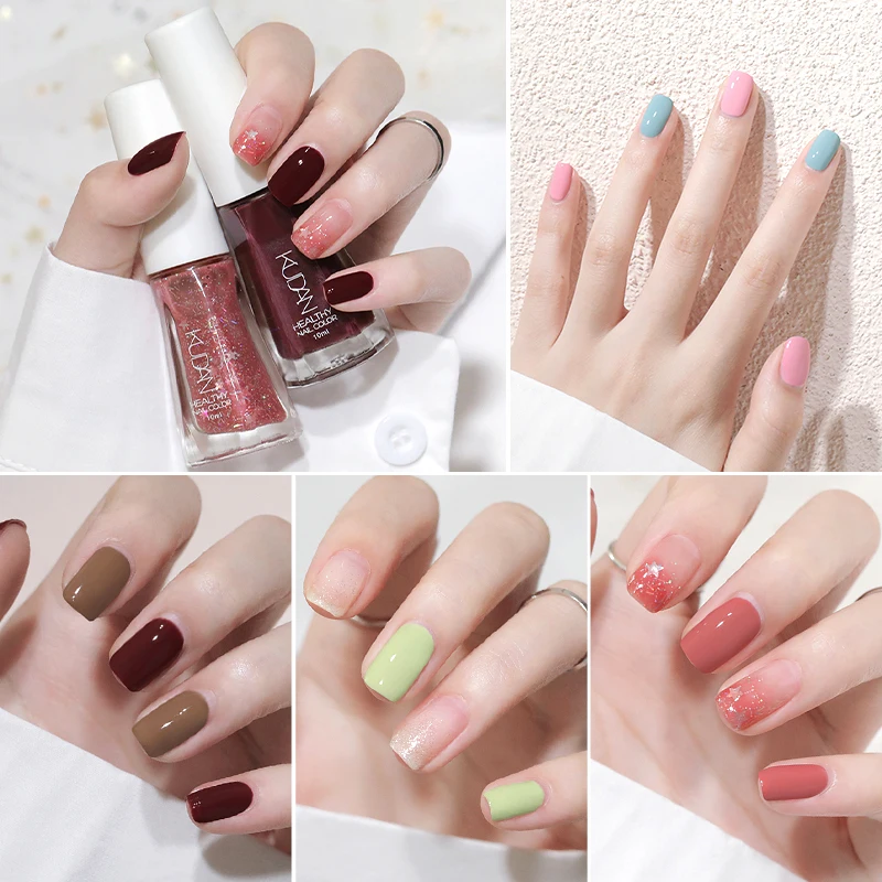 Vernis à ongles à Base d'eau, 40 couleurs, séchage rapide, pour manucure, bricolage, fournitures pour ongles longue durée, 10ml