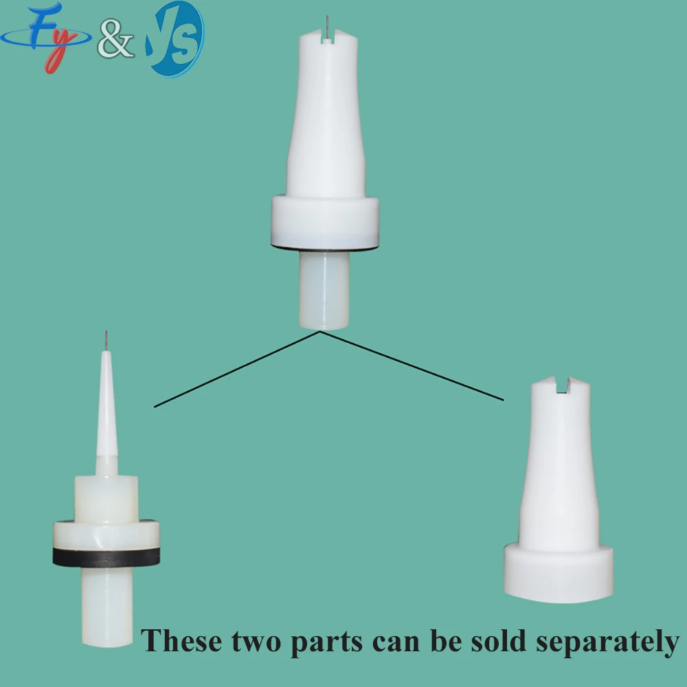 Electrostatic Spray Gun Discharge Needle, Flat Electrode Assembly for Plastic Spray Gun, Coating Spare Parts
