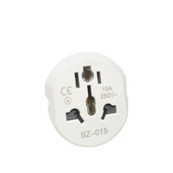 Universal Travel Adapter Converter 16A 250V Korea EU Plug 2 round Socket High Quality Wall Socket for AU US UK CN to EU KR