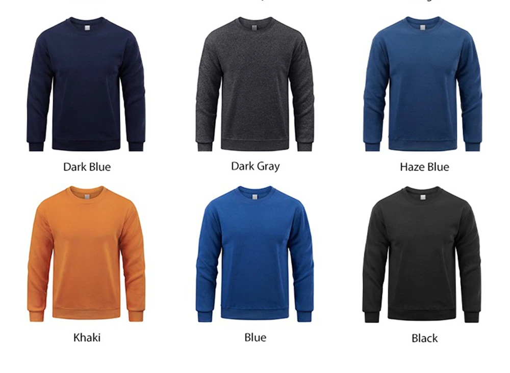 Herren-Fleece-Herbst-Top, Street-All-Match-Pullover, bequeme Basics, Sweatshirts, Sport, Freizeit, Sportbekleidung, tägliche weiche Kleidung – Detail 10