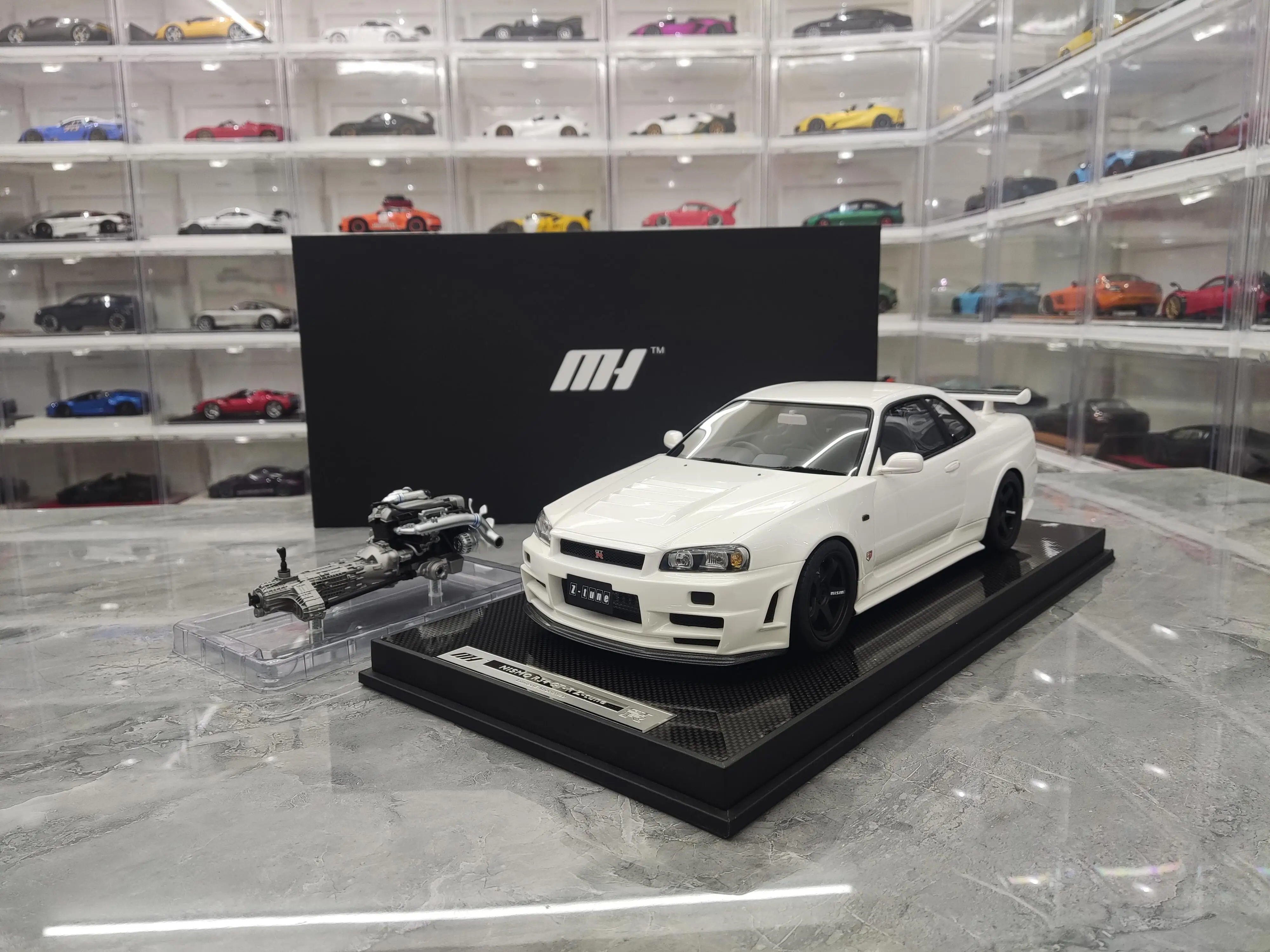 MH Motorhelix 1:12 R34 Z-tune JDM Limited to 50 Pieces Simulation Resin Static Car Model Toys Gift