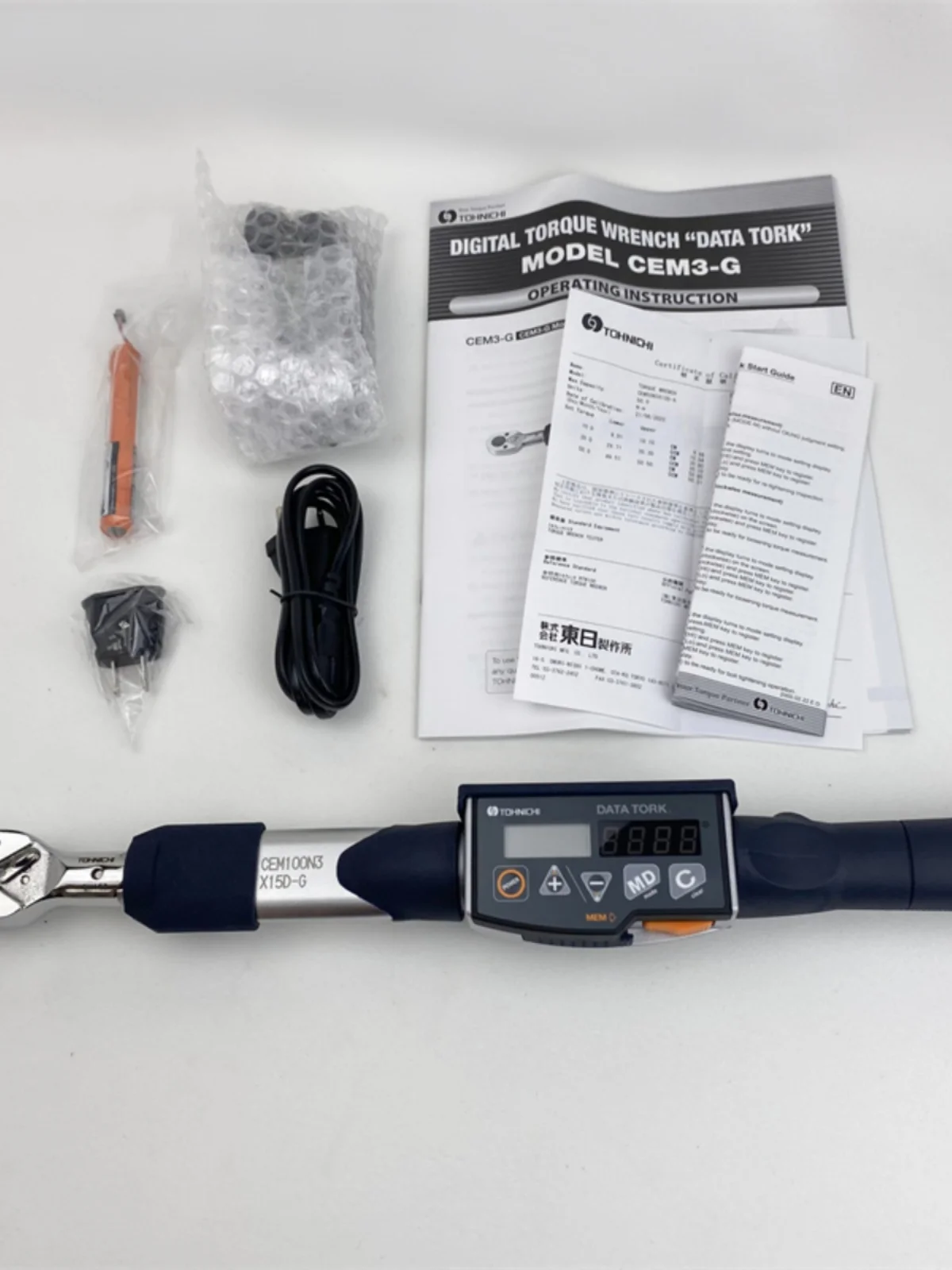 Digital torque wrench CEM10N3X8 20N3X10 50N3X12D-G