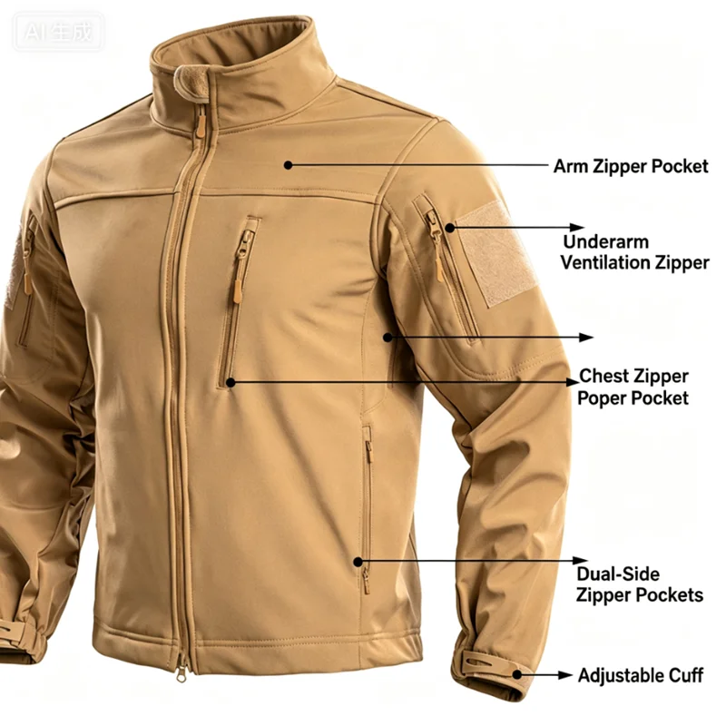 Herbst Winter Winddichte Haifi – Windproof Jacket Softshell Bewertung und Preis