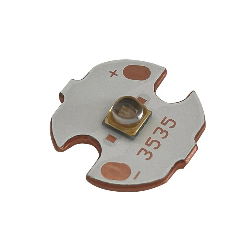 5W narrow degree 30angle Ultraviolet Sensor UVC 254nm 263nm 298nm 305nm 310nm UVB Chip With Lens mounted on 20 mm PCB