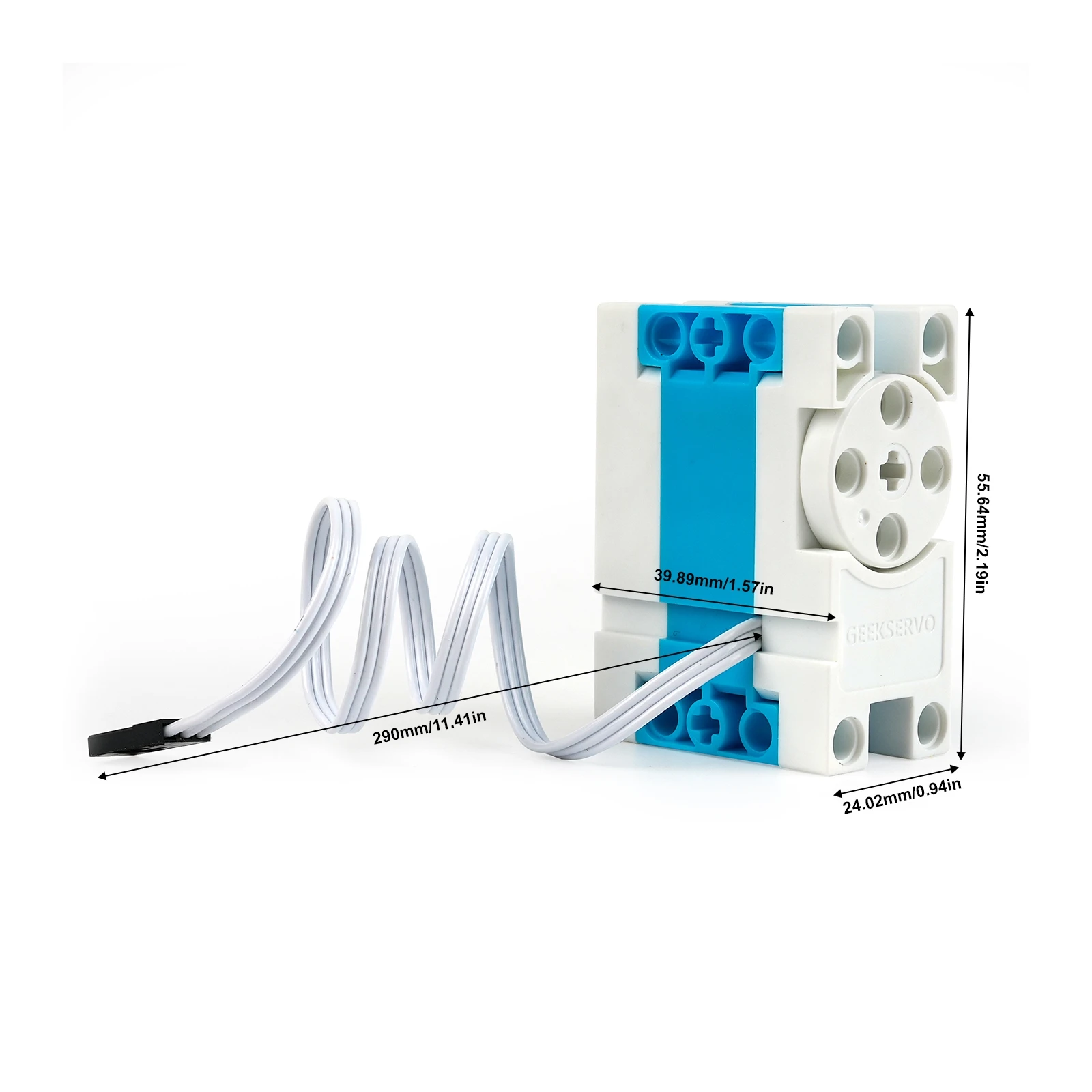 Servomotor Programable de 5KG para Bloques de Construcción, 360° °   Servomotores con Ángulo Controlable, Juguete Educativo, Funciones de Potencia, Piezas de Bricolaje para Robot