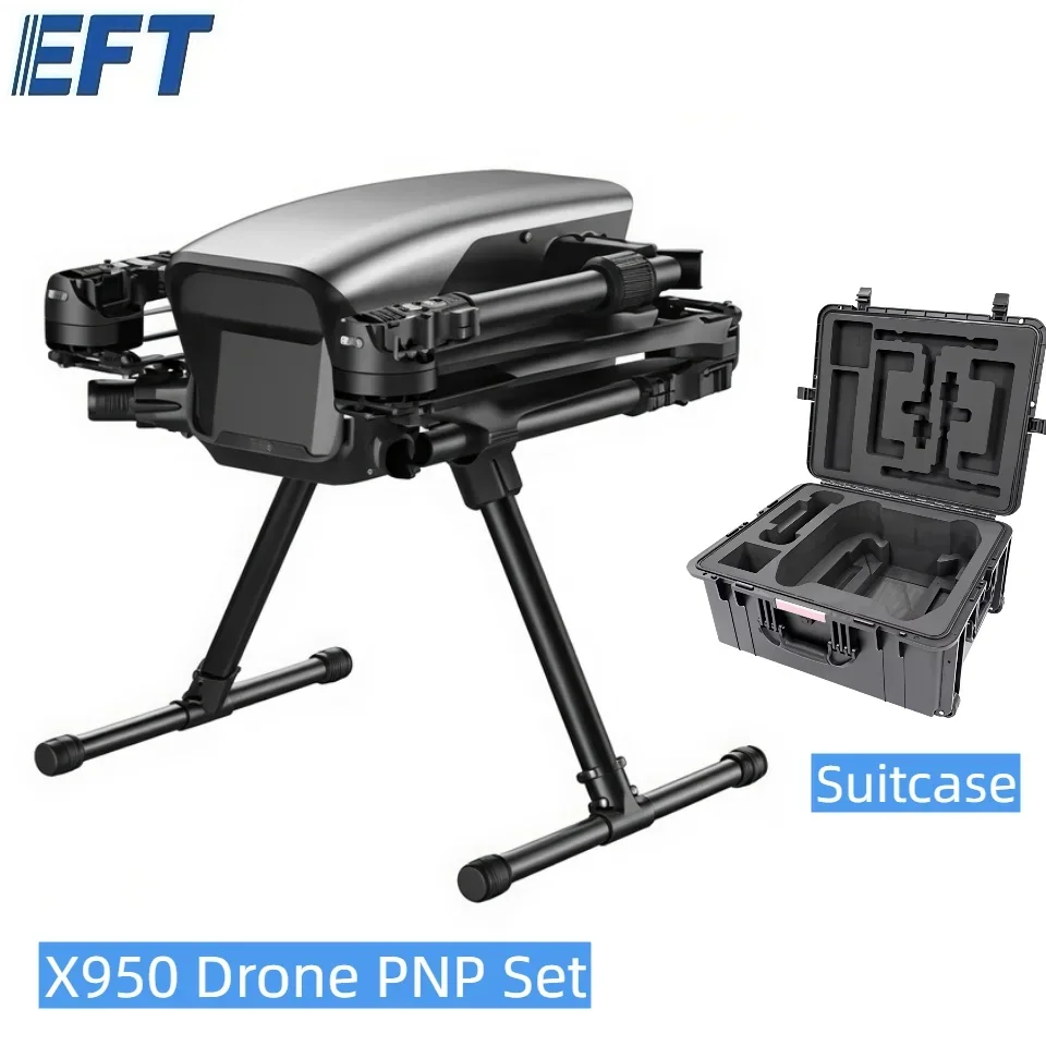 EFT X950 Foldable Industrial Drone Frame 10KG Carbon Fiber IP54 Waterproof UAV Platform for Mapping Inspection Drone