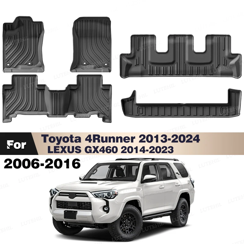

LUTEHIL TPE напольный коврик в багажник для Toyota 4Runner 2013-2024 LEXUS GX460 2014-2023 ковер на заказ авто аксессуары для интерьера