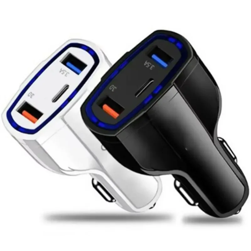 

GlowMart Car Accessories Electronics QC 3.0 Car Charger 3.5A Dual USB Car Charger Adapter