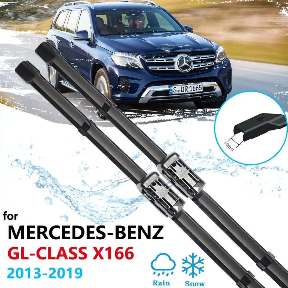 For Mercedes-Benz GL GLS Class X166 2013~2019 Front Windscreen Wipers Car Accessories 2014 2015 2016 2017 2018 Car Wiper Blades