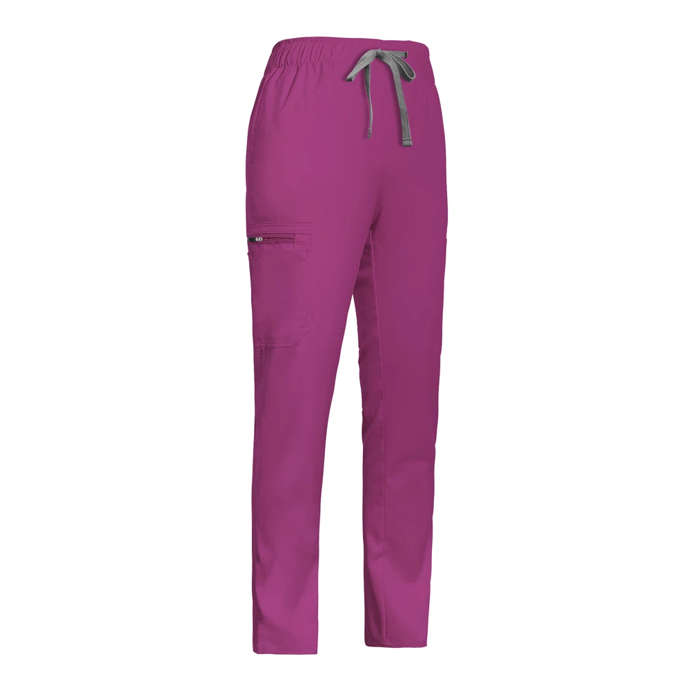 Pantalones de cintura elástica con múltiples bolsillos, uniforme de trabajo, clínica Dental, veterinaria, alta calidad, gran oferta, nuevo, verano