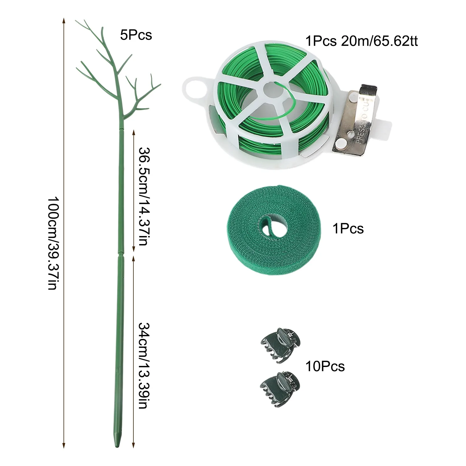 

Detachable Plant Supports Climbing Plant Stakes Home Garden Setup 10 Orchid Clips Included UV Resistant Plant Support Stakes