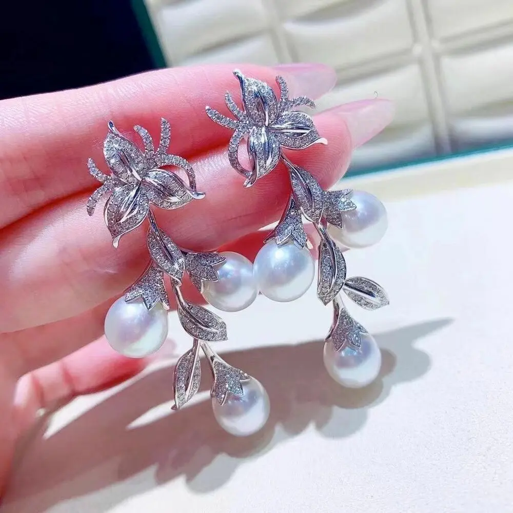 

gorgeous white south sea dangle pearl earring 925s pearl earrings silver 925 jewelry fashion jewelry