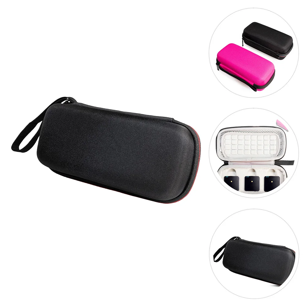 

Microphone Storage Bag Eva Hard Shell Shockproof Protective Case for Wireless Mic Travel Home Use Zipper Pouch for Digital