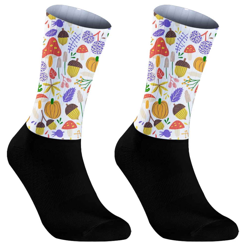 Calcetines informales a la moda para hombre y mujer, medias divertidas de Van Gogh, a rayas, Harajuku, fruta, Animal, perezoso, cerveza, ciclismo, 1 par