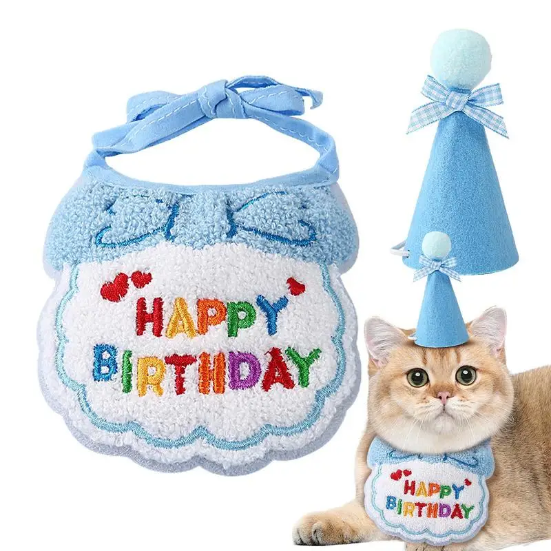 Cat Birthday Hat Mini Doggy Cat Birthday Hat Cat Birthday Party Supplies Cats Party Decorations Cute Funny Cat Clothing