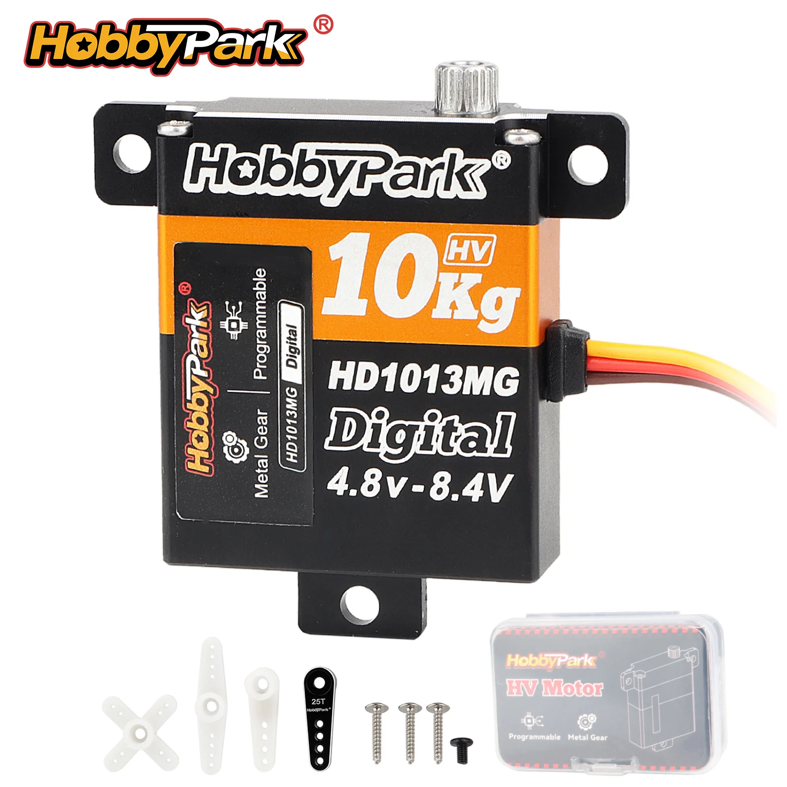 

HobbyPark Metal Gears Servo for RC Plane Glider Aircraft Remote Control Airplane Fighter Steering Gear RC Model Parts Wing Servo