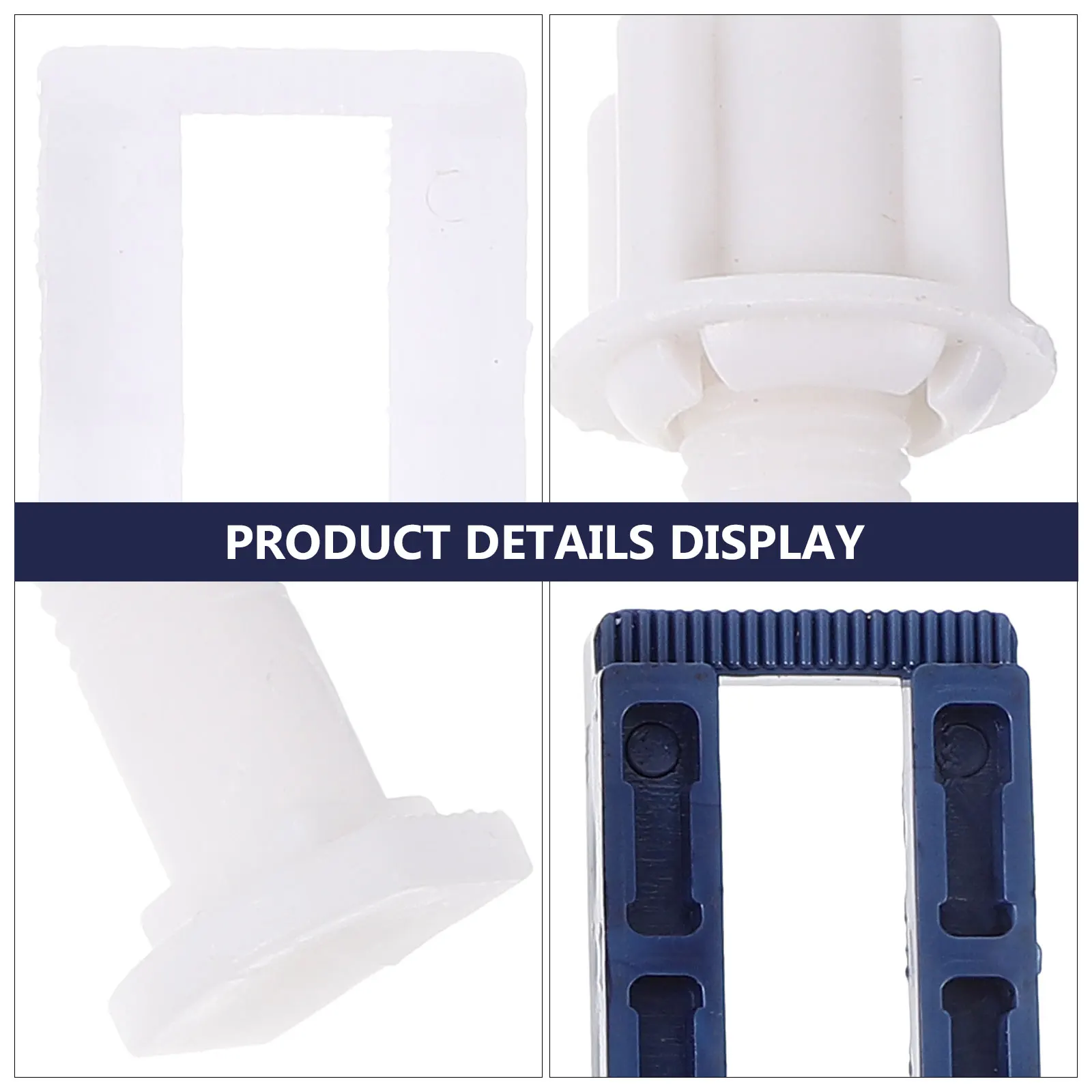 

6pcs Toilet Seat Screws 3.6cm 4cm 5cm Plastic Bolts Kit Sturdy Rustproof Replacement Fixings Universal Toilet Cover Lid