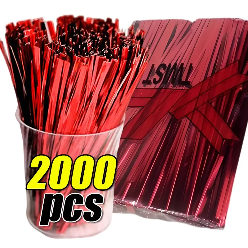 

Colorful Twist Ties Reusable Candy Bags Gifts Wrapping Ties Birthday Party Decoration Floral Arrangement DIY Crafts Supplies