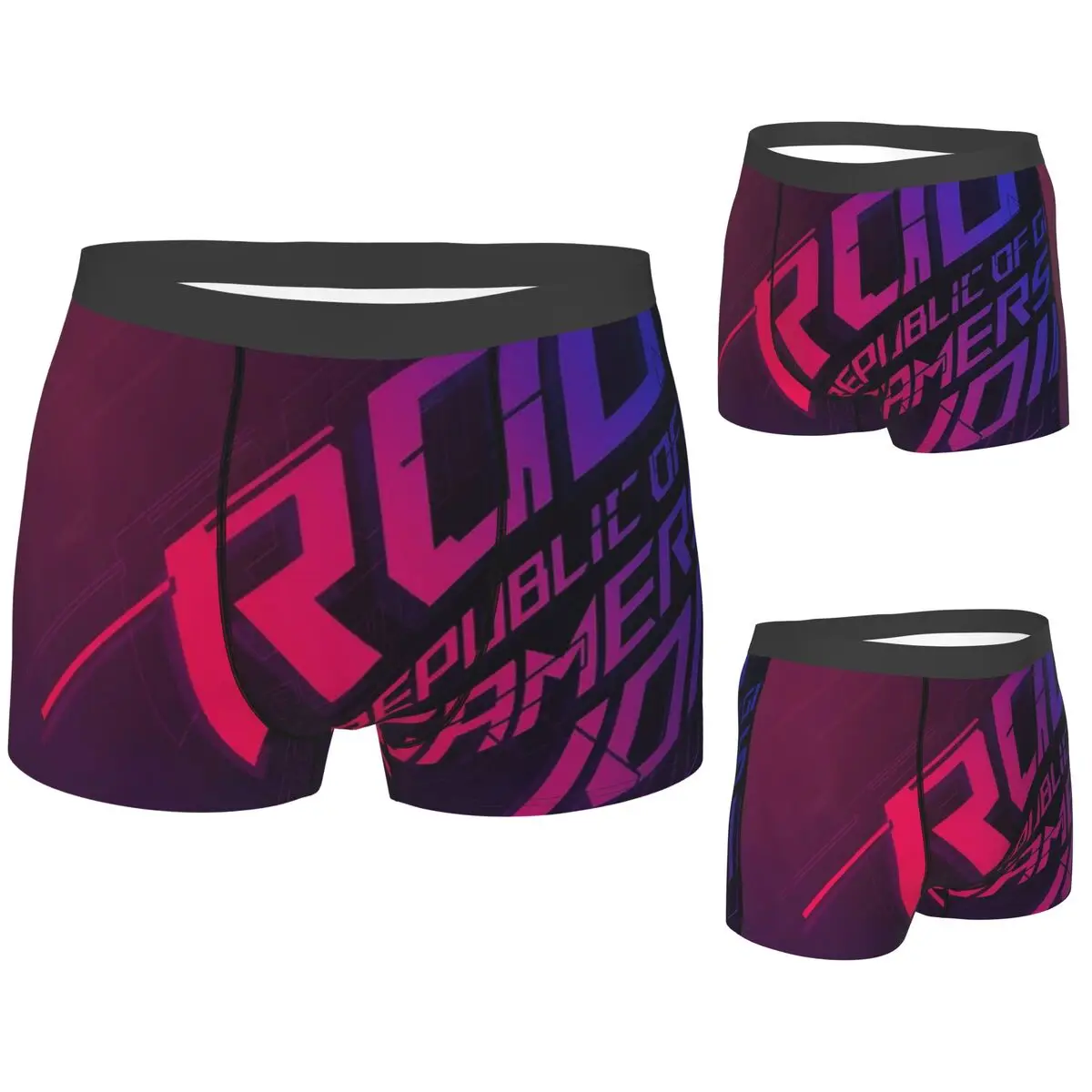 

Boxer Underpants Shorts Join The Republic Of Gamers Rog Asu Panties Men Soft Underwear for Homme Man Boyfriend Gift