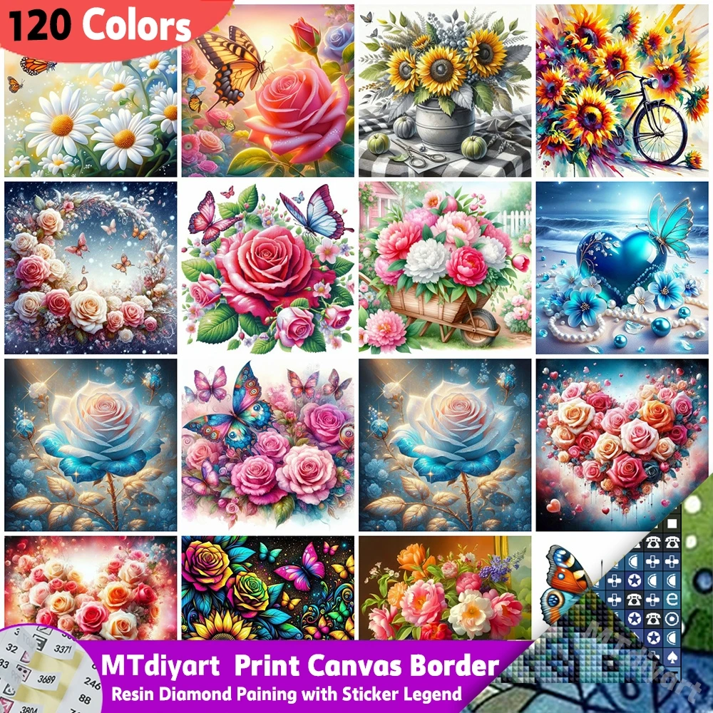 

Цветок Poeny, алмазная живопись из смолы, 120 цветов, с наклейкой, легенда, роза, 5D комплект, подсолнух, цветочный, ручная работа, уникальный подарок, настенный декор