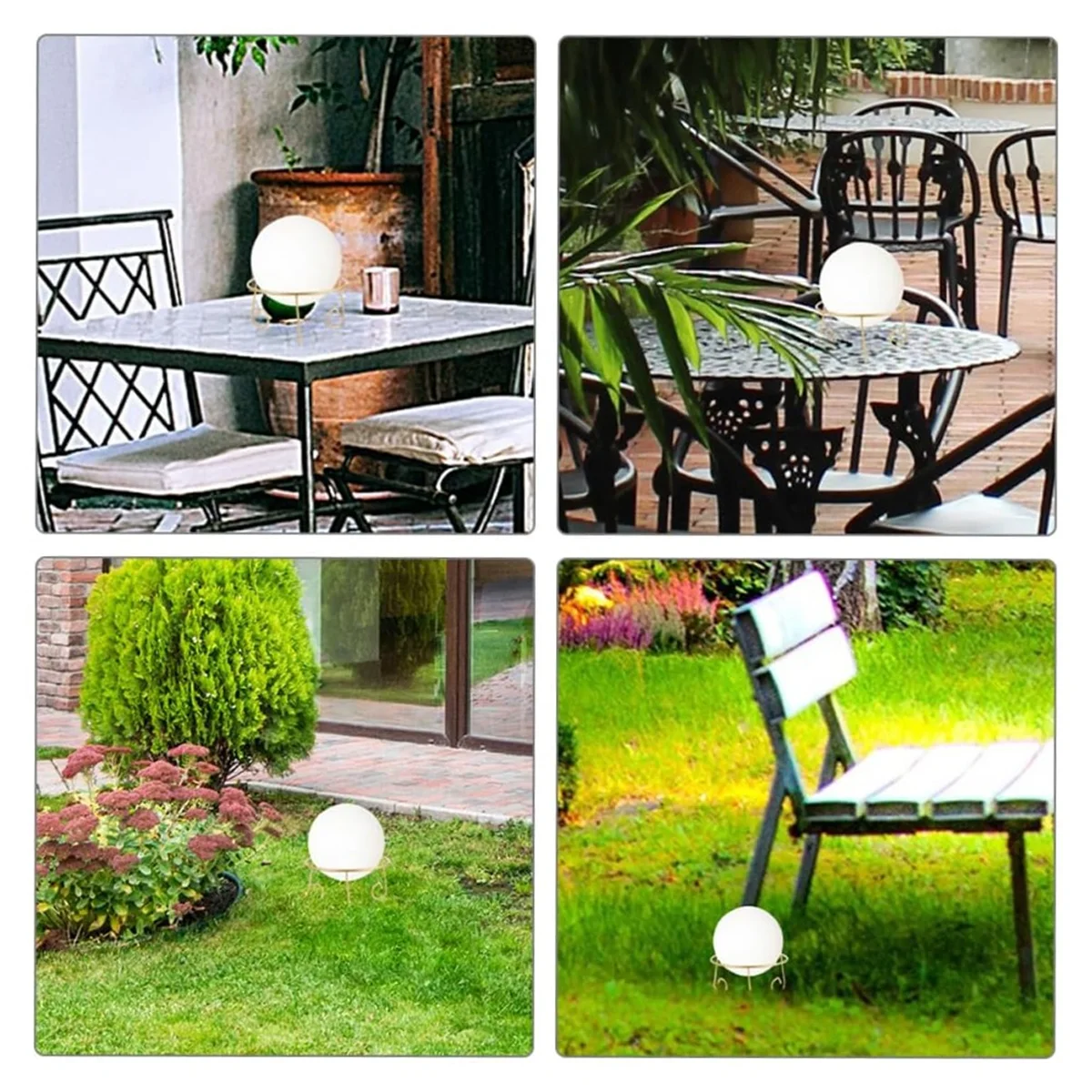 คริสตัลบอล Street Light Elegant Decor Aestechtic Room Decor ชั้นวางของชั้นวางคริสตัลทรงกลมผู้ถือ Gold