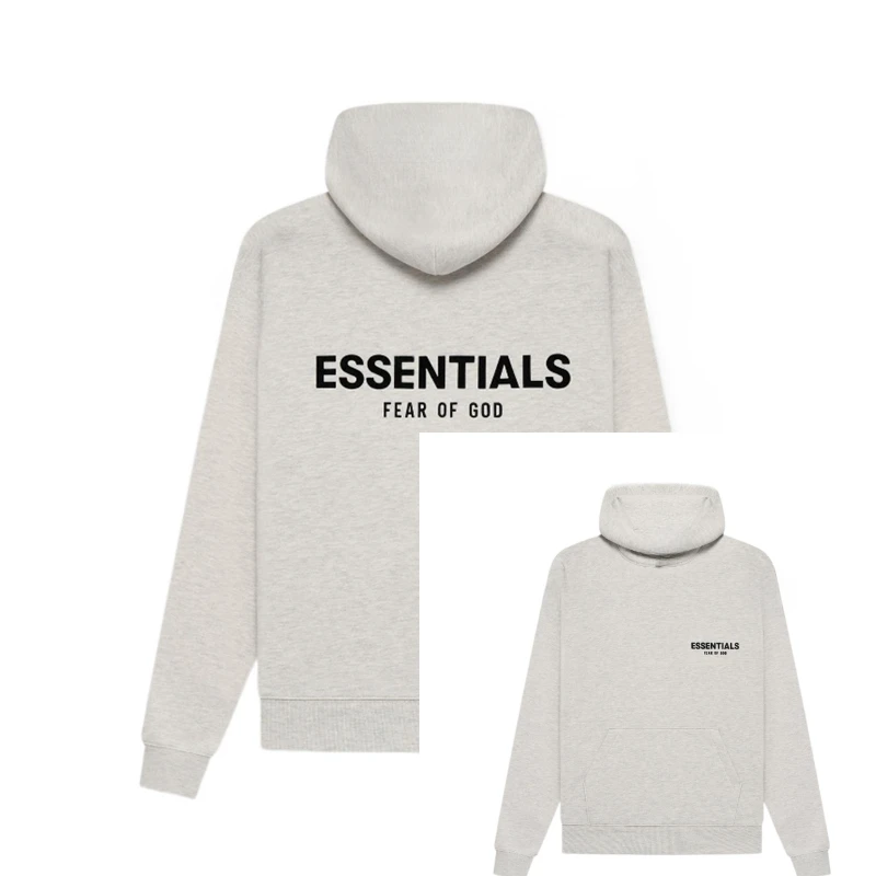 2025 Essentials Hoodie Letter Logo Women Sweatshirt High Quality Hip Hop Loose Unisex Extra Large Fashion Brand Pullover Hoodie