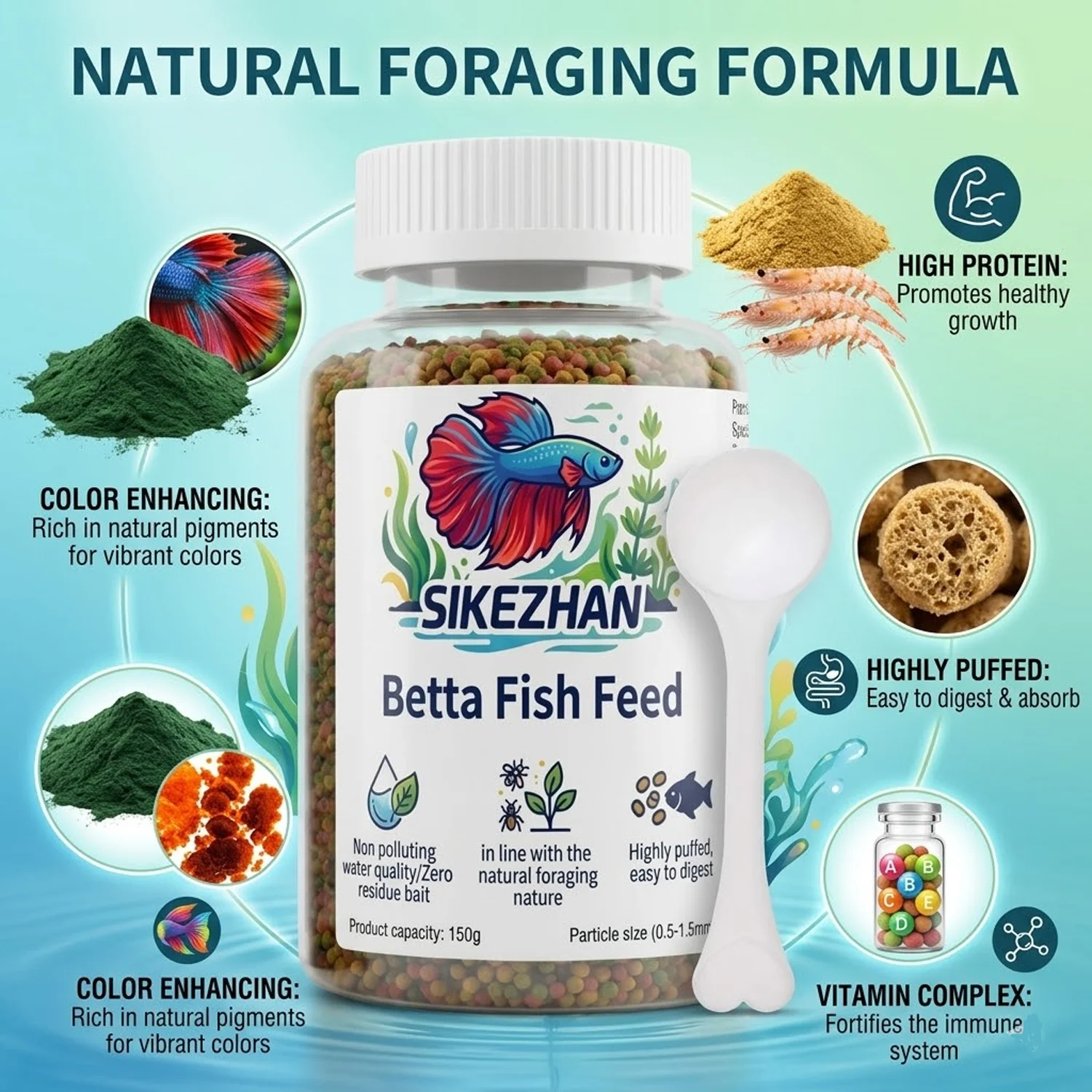 Professional Betta Fish Food P - Aquarium Fish Vitamin recension och pris