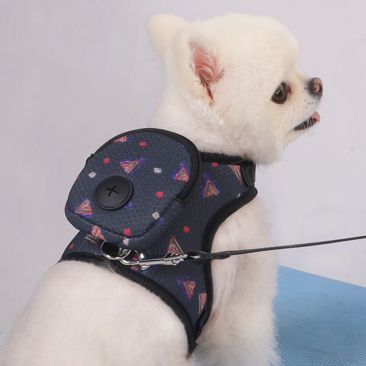 Vest Adjustable Padded Strap Backpack Dog Harness - Provides Comfort for Walking, Training - Control, Less Pulling