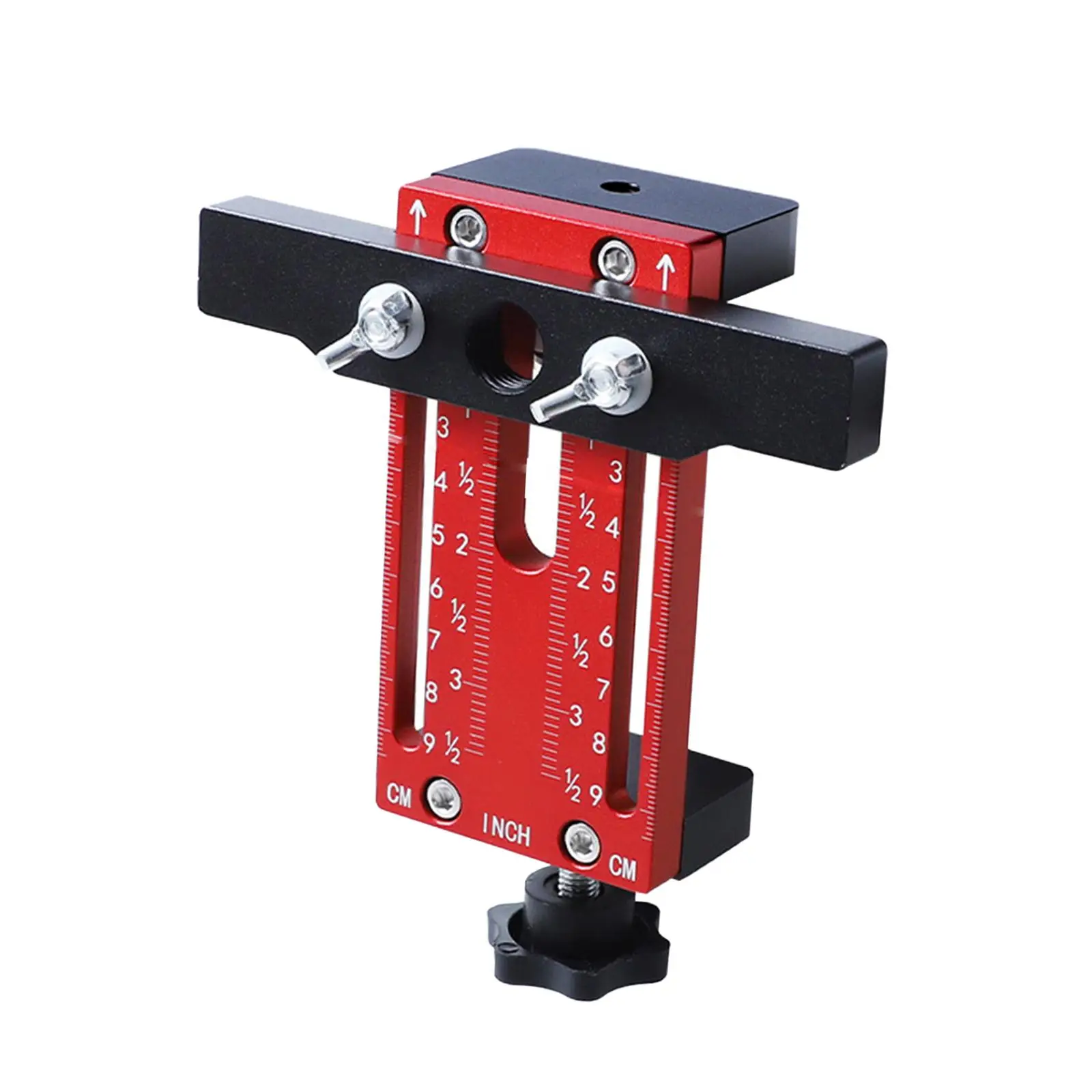 Cabinet Hardware Jig Mounting Tool Compact for Woodworking Lightweight Versatile Aluminum Alloy Adjustable