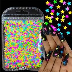 10g Neon Stars Chunky Glitter Shape |